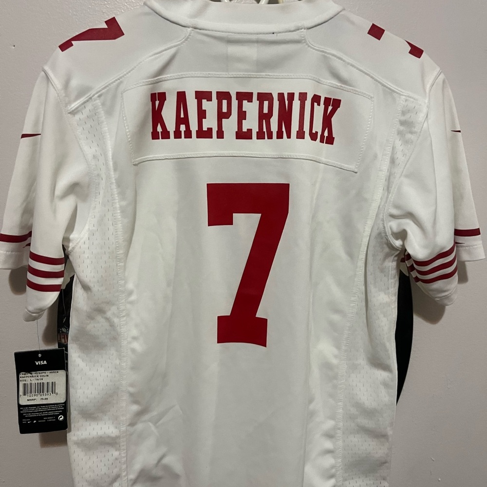 Nike San Fransisco 49ers Colin Kapernick Jersey - Youth Large